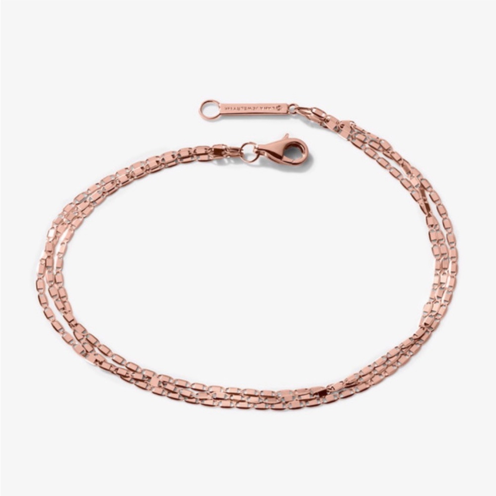 ISO Lana Malibu triple strand petite Malibu bracelet in ROSE GOLD